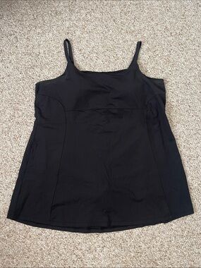Avia Black Ribbed Active Dress